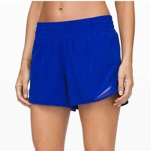 Lululemon Hotty Hot Short High-Rise Long 4" Jet Stream Womens 2